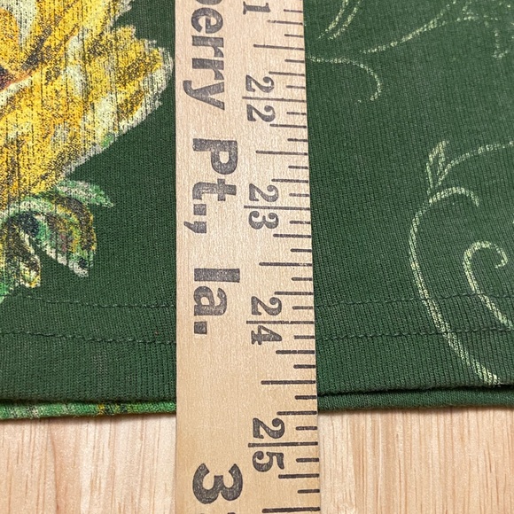 NEW Liberty Lane Sunflower Bird Top Large Green Beaded Fall Cottagecore - Picture 10 of 10